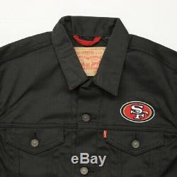 NFL San Francisco 49ers Levis Gold Denim Trucker Jacket Mens NWT Limited Quanity