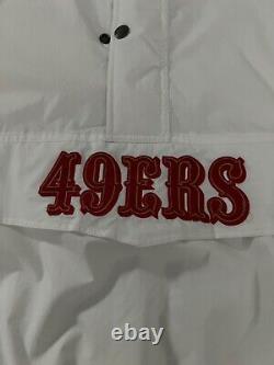 NFL San Francisco 49ers Men's Starter Jacket 75th Anniversary HalfSnap Size XL