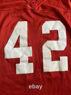 NFL San Francisco 49ers Mitchell & Ness Throwback 1989 Ronnie Lott #42 SZ 3X VTG