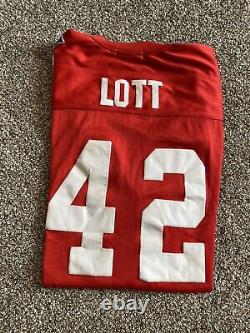 NFL San Francisco 49ers Mitchell & Ness Throwback 1989 Ronnie Lott #42 SZ 3X VTG