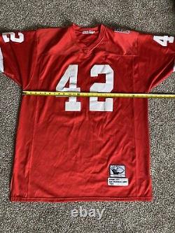 NFL San Francisco 49ers Mitchell & Ness Throwback 1989 Ronnie Lott #42 SZ 3X VTG