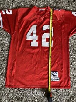 NFL San Francisco 49ers Mitchell & Ness Throwback 1989 Ronnie Lott #42 SZ 3X VTG