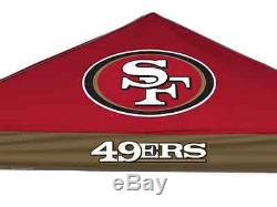 NFL San Francisco 49ers Party Tailgate Kit Canopy Tent Table Chairs Carry Bag
