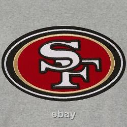 NFL San Francisco 49ers Reversible Full Snap Fleece Jacket Embroidered Logos JHD
