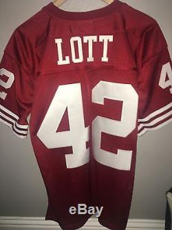 NFL San Francisco 49ers Ronnie Lott + Jerry Rice M&N Authentic Throwback Jerseys