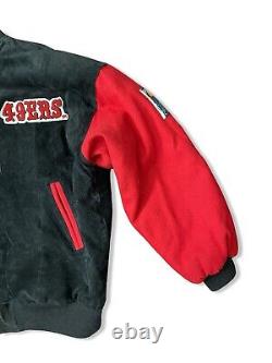 NFL San Francisco 49ers Rugby Club G-III Carl Banks Suede/Leather Jacket