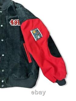 NFL San Francisco 49ers Rugby Club G-III Carl Banks Suede/Leather Jacket