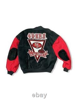 NFL San Francisco 49ers Rugby Club G-III Carl Banks Suede/Leather Jacket