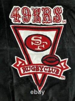 NFL San Francisco 49ers Rugby Club G-III Carl Banks Suede/Leather Jacket