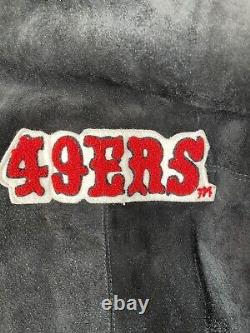 NFL San Francisco 49ers Rugby Club G-III Carl Banks Suede/Leather Jacket