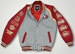 NFL San Francisco 49ers Super Bowl Champions Varsity Jacket Size Large (Rare)