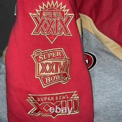 NFL San Francisco 49ers Super Bowl Champions Varsity Jacket Size Large (Rare)