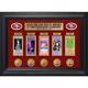 NFL San Francisco 49ers Super Bowl Ticket and Game Coin Collection Framed