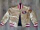 NFL San Francisco 49ers Vintage 80sReversible Bomber Style Varsity Satin Jacket