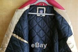 NFL San Francisco 49ers Vintage Starter/Chalk Line Style Gold XL Satin Jacket