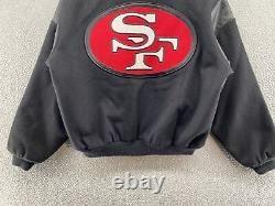 NFL San Francisco Forty Niners 49ers Chalk Line Wool Letterman Varsity SZ XL