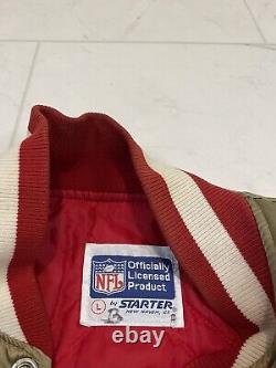 NFL Starter Jacket Gold satin SAN FRANCISCO 49ers Vintage 80s 90s L Bomber