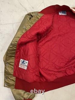 NFL Starter Jacket Gold satin SAN FRANCISCO 49ers Vintage 80s 90s L Bomber