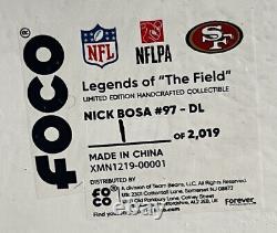 NICK BOSA San Francisco 49ers EXCLUSIVE Gold Rush Rookie Bobblehead NIB