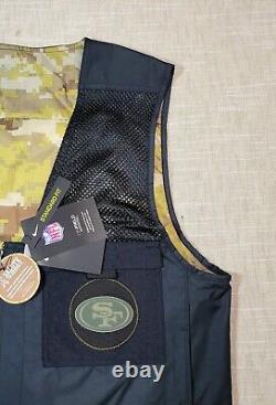 NIKE NFL San Francisco 49ers Camo Vest Salute to Service Mens Black Size Medium