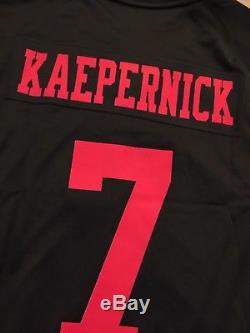 NIKE NLF Colin Kaepernick San Francisco 49ers Game Jersey Black 4X Large New