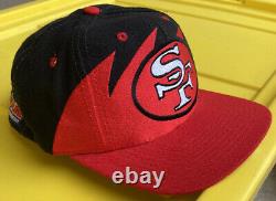 NWOT Vintage 90s San Francisco 49ers Logo Athletic Sharktooth Snapback Hat Cap