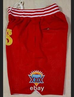 NWT Mitchell Ness Just Don Shorts San Francisco 49'ers Size XL