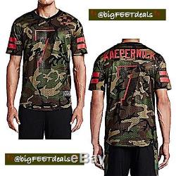 NWT Nike 7 Colin Kaepernick 49ers 2XL AUTHENTIC Field General Camo Jersey