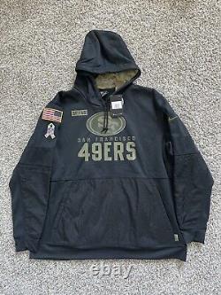 NWT Nike San Francisco 49ers Men's NFL Salute to Service Hoodie Sz 3XL NKDY-00A