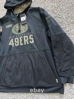 NWT Nike San Francisco 49ers Men's NFL Salute to Service Hoodie Sz 3XL NKDY-00A