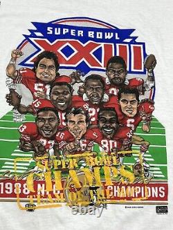 NWT'S VTG Super Bowl Champs XXIII San Francisco 49ers NFL T-Shirt Men's L USA