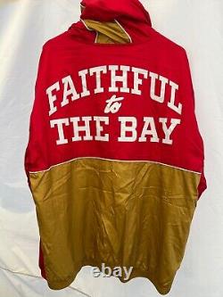 NWT San Francisco 49ers Niners Authentic NFL Football Full Zip Windbreaker