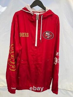 NWT San Francisco 49ers Niners Authentic NFL Football Full Zip Windbreaker