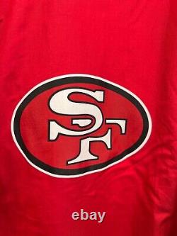 NWT San Francisco 49ers Niners Authentic NFL Football Full Zip Windbreaker