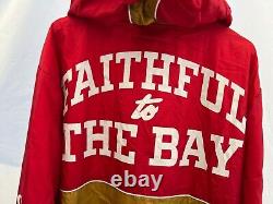 NWT San Francisco 49ers Niners Authentic NFL Football Full Zip Windbreaker