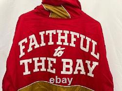 NWT San Francisco 49ers Niners Authentic NFL Football Full Zip Windbreaker