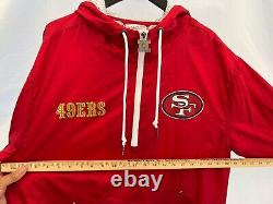 NWT San Francisco 49ers Niners Authentic NFL Football Full Zip Windbreaker