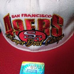 New 90s #1 Apparel San Francisco 49ers Snapback Hat Cap NFL VTG Superbowl