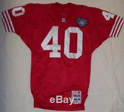 New Authentic SF 49ers #40 William Bar None Floyd NFL 75-Y Anniversary Jersey
