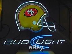 New Bud Light San Francisco 49ers Beer Neon Sign 20x16