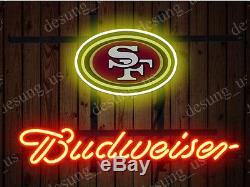 New Budweiser San Francisco 49ers Beer Neon Sign 19x15 Ship From USA