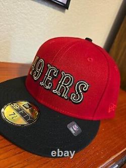 New Era 59Fifty San Francisco 49ers Niners Empire RED / BLACK FITTED 7 3/4