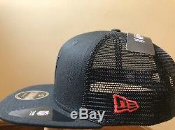 New Era BLACK San Francisco 49ers Shanahan Square Trucker 9FIFTY Snapback Hat