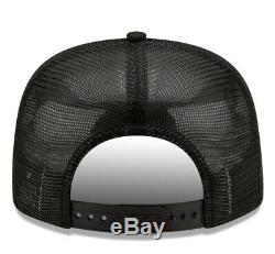 New Era BLACK San Francisco 49ers Shanahan Square Trucker 9FIFTY Snapback Hat