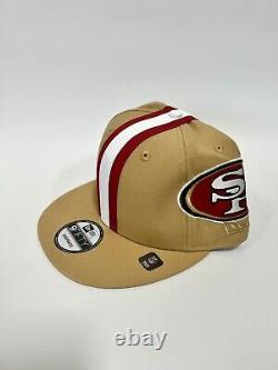 New Era NFL San Francisco 49ers Team 9Fifty 950 Snapback Hat Cap Tan Helmet