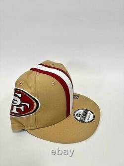 New Era NFL San Francisco 49ers Team 9Fifty 950 Snapback Hat Cap Tan Helmet