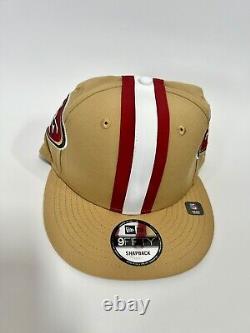 New Era NFL San Francisco 49ers Team 9Fifty 950 Snapback Hat Cap Tan Helmet