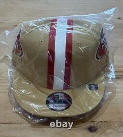 New Era NFL San Francisco 49ers Team 9Fifty 950 Snapback Hat Cap Tan Helmet OS