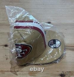 New Era NFL San Francisco 49ers Team 9Fifty 950 Snapback Hat Cap Tan Helmet OS