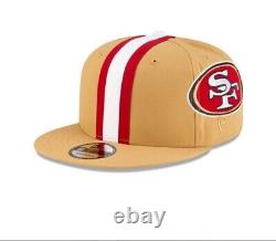 New Era NFL San Francisco 49ers Team 9Fifty 950 Snapback Hat Cap Tan Helmet OS